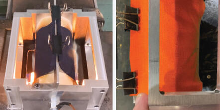 Figure B5. Exposure of Material in Cylindrical TPP Test Apparatus with Sample Shrinkage